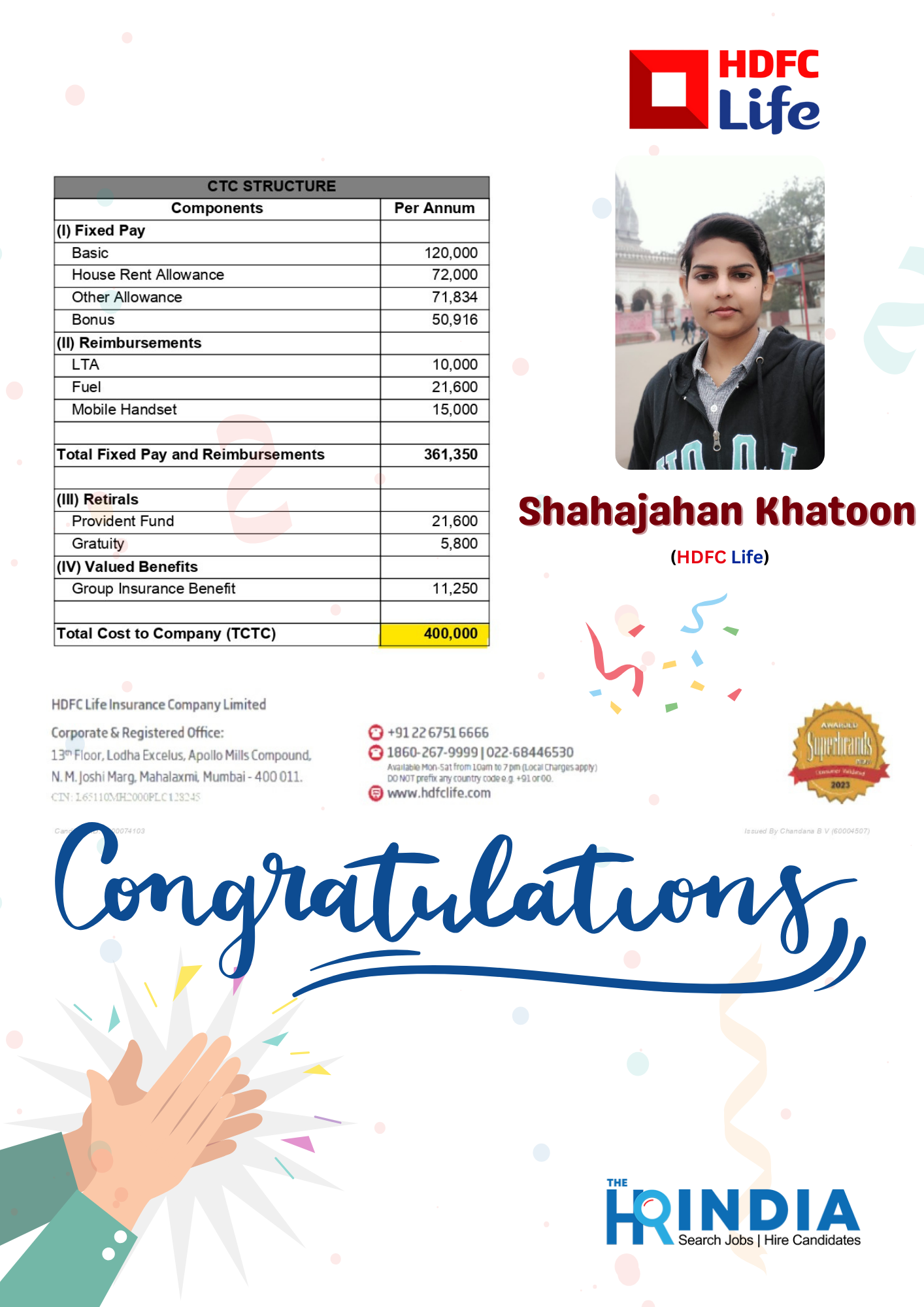 Shahajahan Khatoon  | The HR India